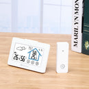 DIGOO DG-TH8380 Touch Screen Weather Station Daily Clock Low battery Alarm Thermometer Hygrometer Outdoor Indoor Temperature Humidity Sensor