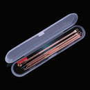 Y.F.M 4pcs Acne Blackhead Remover Needles Set Rose Gold Double Head Pimples Multipurpose Cleansing Tool