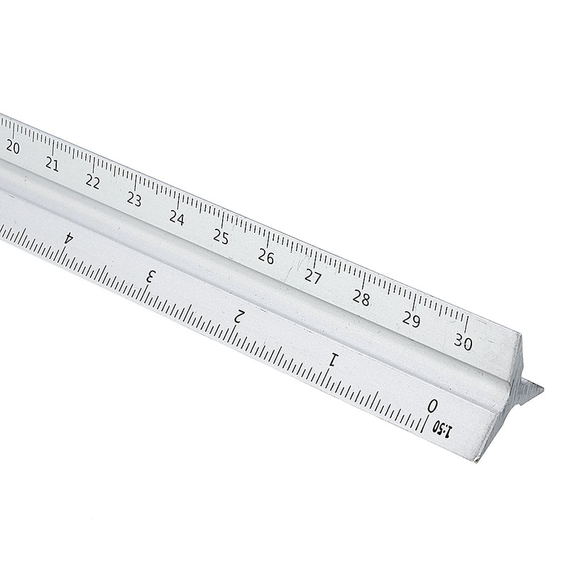 300mm Aluminium Triangle Scale Angle Ruler Architect Engineer Technical Ruler Measuring Gauging Tool