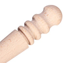 DANIU 3Pcs Multi-size Round Wood Edge Slicker Leather Burnisher DIY Leather Craft Tool