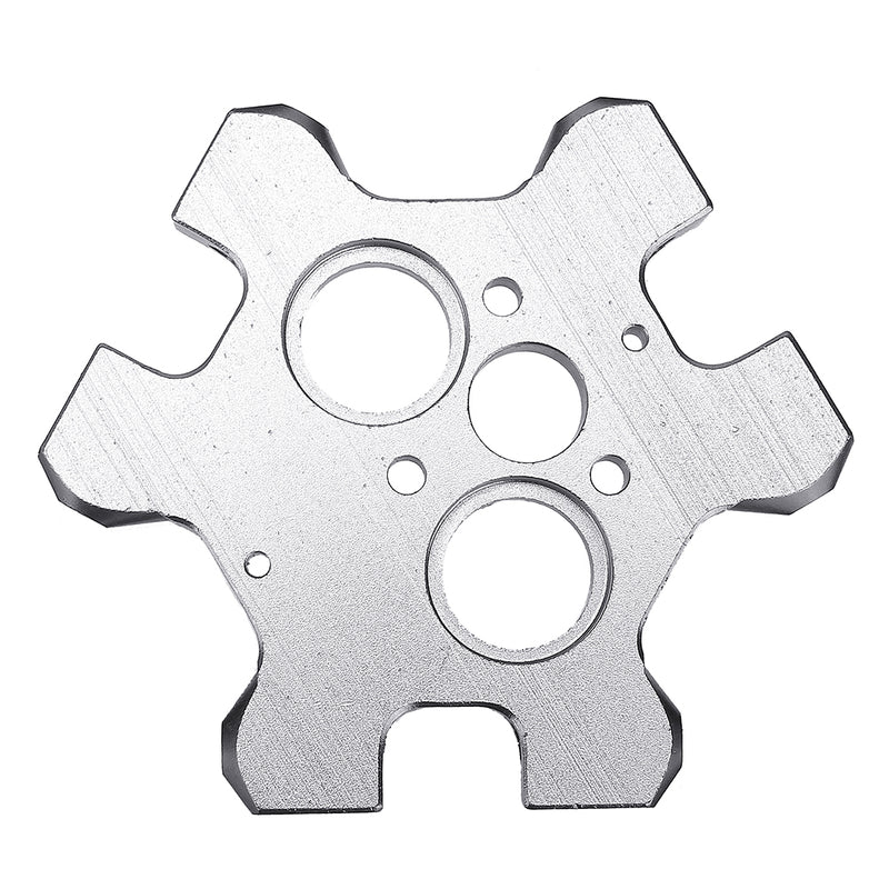 Aluminum Alloy V6 Fisheye Effector + M4 Fixed Plate For Dual Nozzle Extruder 3D Printer Part