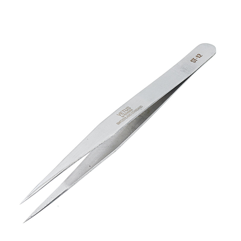 VETUS Stainless Steel Tweezer Repair Hyperfine High Precision Anti Acid Tweezer Eyebrow Tweezer False Eyelash Extension Tool ST10 ST11 ST12 ST13 ST14