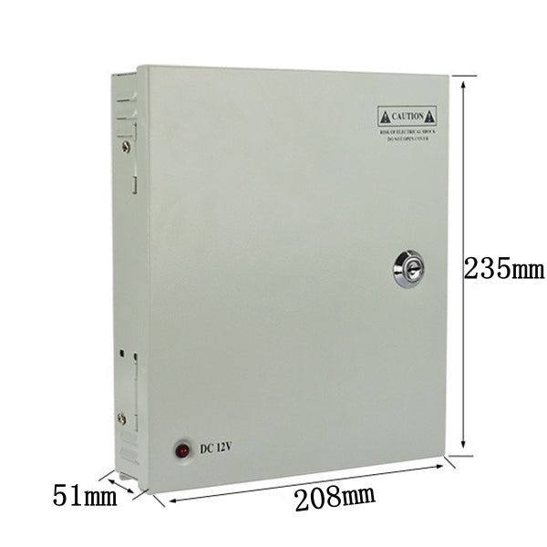 DC 12V 120W 9 Channel 8CH CCTV Power Supply Security Camera LED Strip Power Supply Box