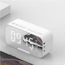 LyRay G10 Wireless Bluetooth Speaker Electric Power Display Double Alarm Clock FM Radio Phone Holder