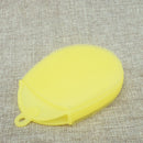 Double Sided Oval Silica Gel Bath Brush Multifunctional Baby Woman Bath Brush Heat Insulation Decontamination Cleaning Brushes
