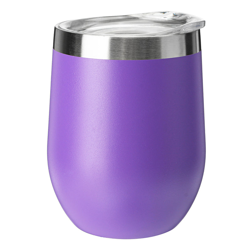 360ML Egg Vacuum Cup Cocktail W-ine Glass 12oz Stainless Steel Insulated Tumbler