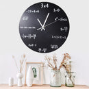 Mathematics Blackboard Clock Wall Clock Home/Office/Classroom Clock Black Powder