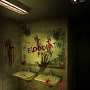 Miico FX64113 Halloween Bloody Handprint Sticker Horror Sticker Art Wall Stickers