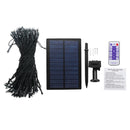 Solar Powered Dimmable 17M 8 Modes Timer 100 LED Fairy String Light Christmas Decor Remote Control