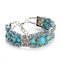 Vintage Colorful Rhinestones Beads Bracelet Turquoise Bangle Bracelet Gift for Women