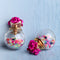 Trendy Colorful Glass Ball Stars Ear Stud Flower Earrings