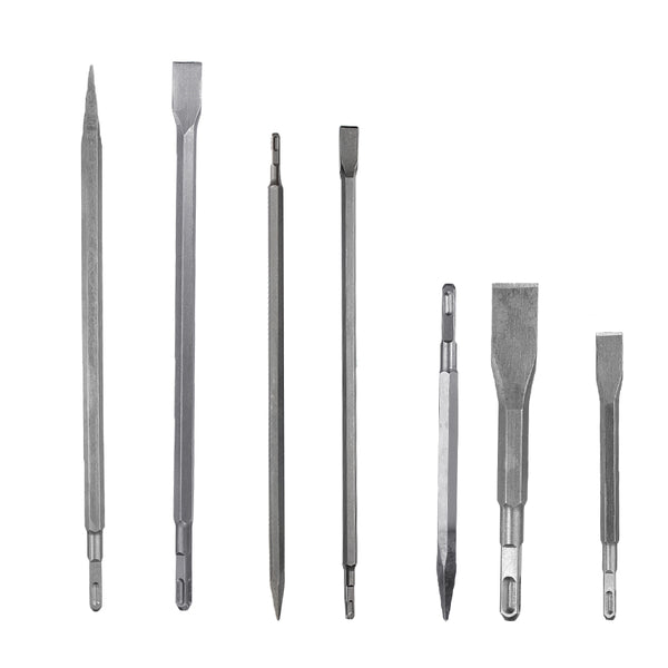 14 x 160/250/400/600mm Pointed/Flat Head Square Shank Drill Bit for Hammer Drill Machine Slot