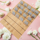 Finished Bamboo Wooden Earring Ear Studs Cards Jewelry Rack Display Stand Board Organizer