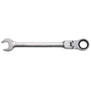 24 mm CR-V Steel Flexible Head Ratchet Wrench Metric Spanner Open End & Ring Wrenches Tool