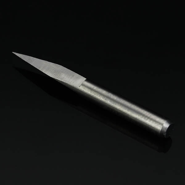 5pcs 3.175mm Shank 0.1mm 15/20/30/45/60 Degree Tungsten Steel Engraving Bits CNC Tool