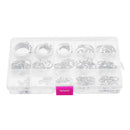 Suleve MXSW5 225Pcs Stainless Steel C Clip 3-25mm Snap Ring Washer External Retaining Circlip Kit