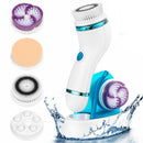 4 in 1 Facial Cleansing Brush Rechargeable Face Brush Set Electric Rotating Face Scrubber Electric Blackhead Suction