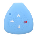 Car Key Case Cover 4 Button Silicone Keyless Remote Key Case Shell Cover For TOYOTA Corolla Camry