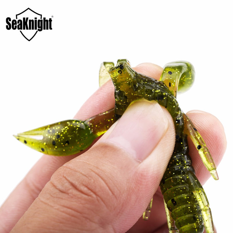 SeaKnight SL012 6pcs/bag 6.2g 85mm 3.4in Soft Fishing Lure Soft Shrimp Lure Fishing Bait