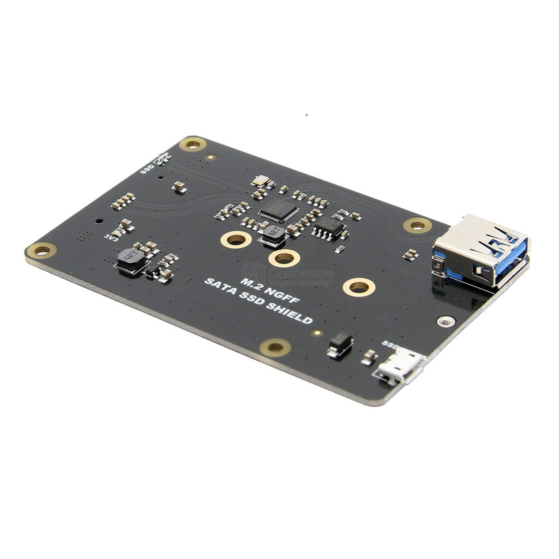 X860 M.2 NGFF 2280/2260/2242/2230 SATA SSD NAS Storage Expansion Board with USB 3.0 Jumper for Raspberry Pi