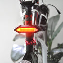 BIKIGHT Intelligent Remote Control Bicycle Light LED Warning Laser Steel Ring Tail Lights