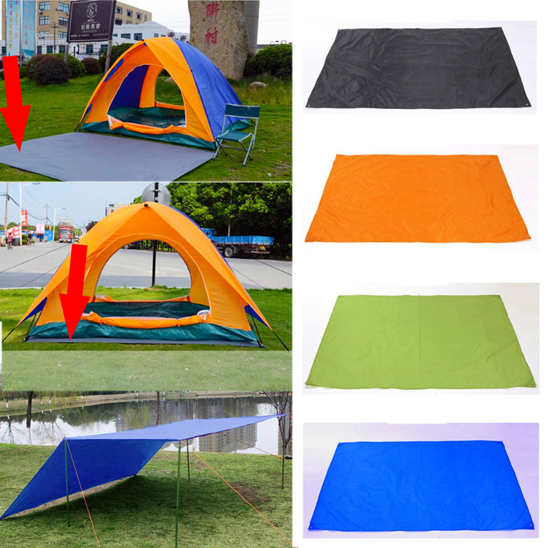 300x300cm Outdoor Camping Tent Sunshade Rain Sun UV Beach Canopy Awning Shelter Beach Picnic Mat Ground Pad