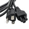 1.2m AC US Plum Blossom Tail Plug Power Supply Adapter Cord Cable PVC Black Power Adapter Connector Line for Laptop