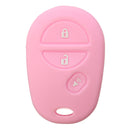3 Buttons Silicone Key Cover Case For Toyota Sienna Tacoma Tundra Remote Key