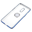 Bakeey Shockproof Plating With Ring Holder Hard PC Back Cover Protective Case for OnePlus 7