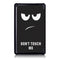 Tri-Fold Pringting Tablet Case Cover for New F ire HD 7 2019-Big Eyes