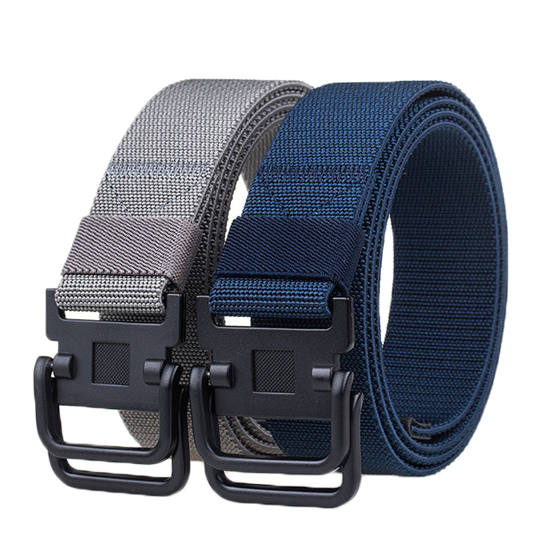 125cm AWMN S10 3.8cm Nylon Double Ring Buckle Men Women Heavy Duty Rigger Military Tactical Belt