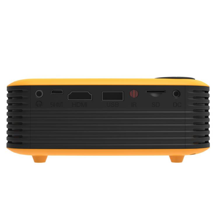 TRANSJEE A2000 Projector 800 Lumens 1000:1 Contrast Ratio 320*240P Native Resolution  Supported 1080P 23 Languages Home Theater Video Projector