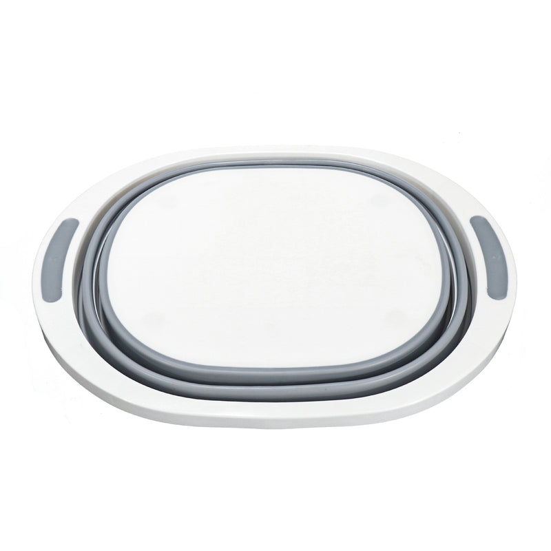 4 in 1 Multi-function Folding Cutting Board Dish Tub Drain Basket Vegetable Basin