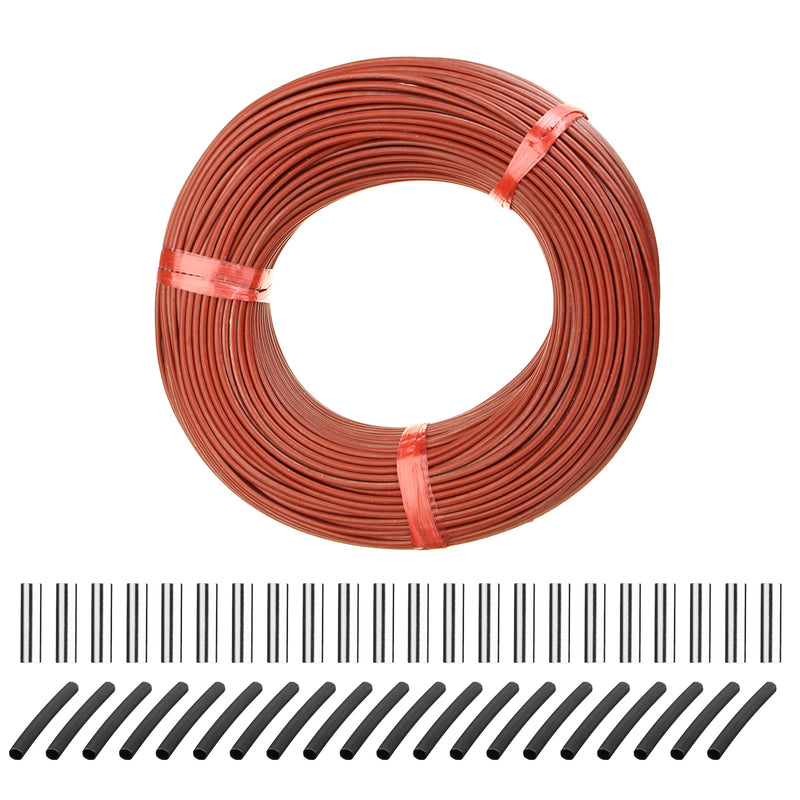 33Ohm Infrared Heating Floor Heating Cable System 100M PTFE Carbon Fiber Cable Wire Electric Floor