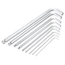 9pcs Ball Point End Hex Allen Allan Wrench Key Hand Tools Kits Accessories 1.5-10mm with Box