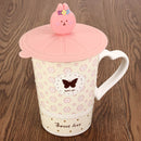 Silicone Leakproof Coffee Mug Suction Lid Cap Airtight Sealed Cup Cover