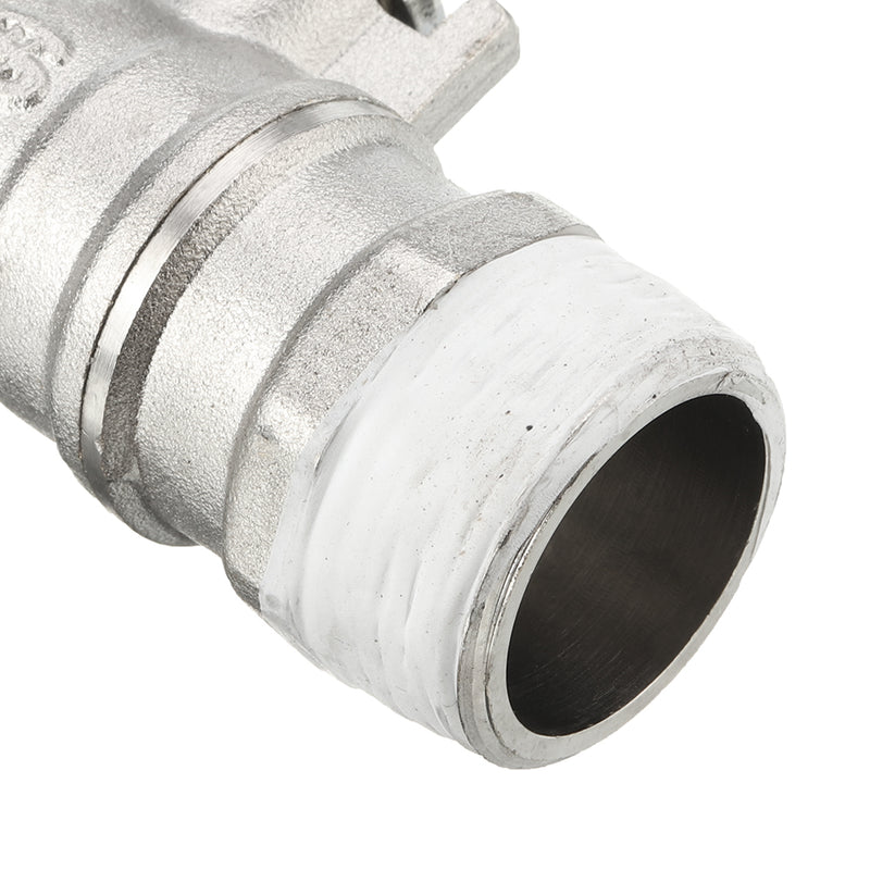 S60x6 2'' Brass IBC Tank Drain Adapter to 3/4'' Brass Garden Tap Hose Barb Coupler Coarse Thread Outlet Tap Connector Valve Fitting Parts for Home Garden