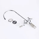 KCASA KC-SL4 Brass Chrome Basin Sink Mixer Tap Vertical Dishwashing tap Sink with Rotating Household