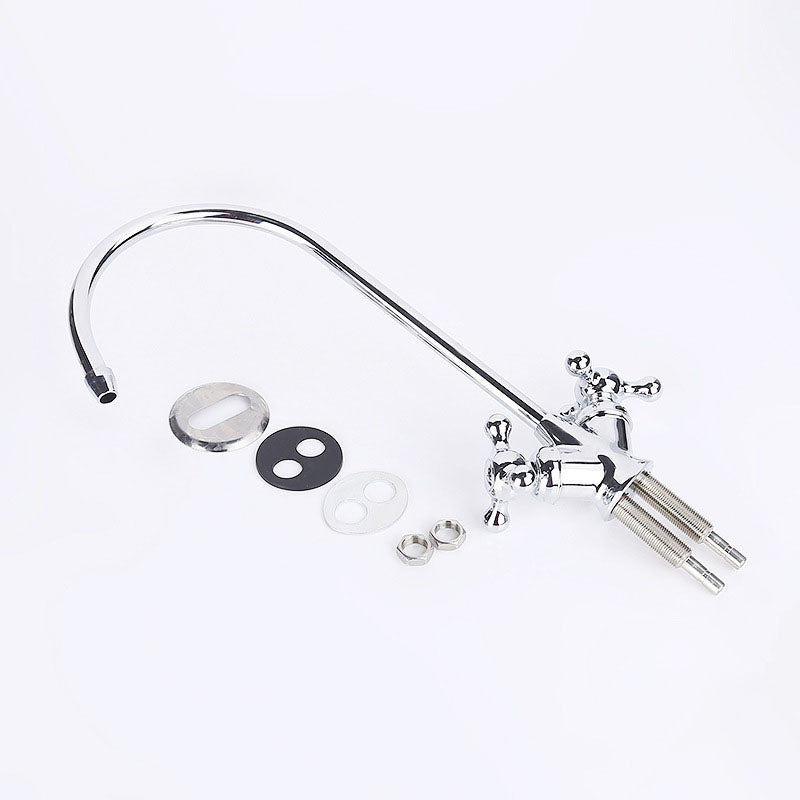 KCASA KC-SL4 Brass Chrome Basin Sink Mixer Tap Vertical Dishwashing tap Sink with Rotating Household