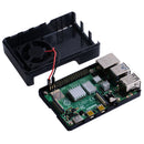 Black/Transparent E-Type ABS Case for Raspberry Pi 4B