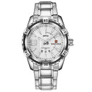 NAVIFORCE 9117 Waterproof Men Wrist Watch Calendar Full Steel Quartz Watches