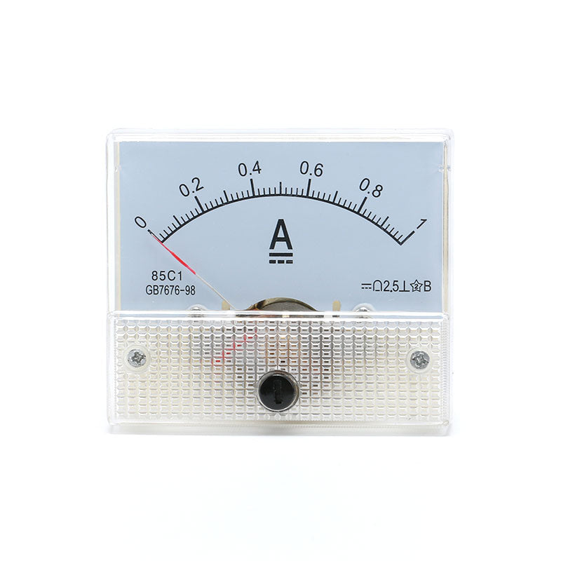 1PCS 85C1-A  3A 5A 10A 20A 30A100A DC Analog Meter Panel AMP Current Ammeter Gauge