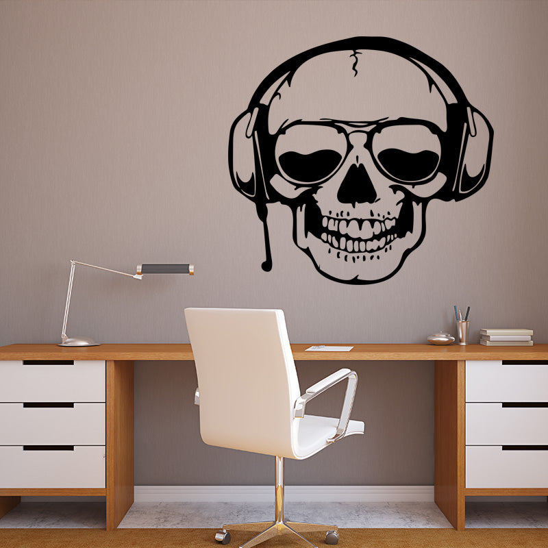 Miico FX3003 Cartoon Sticker Wall Sticker Halloween Sticker Removable Wall Sticker Room Decoration - Skull
