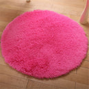 Round Fluffy Rugs Anti-Skid Shaggy Area Room Home Bedroom Carpet Floor Yoga Mats