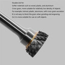 Drillpro Double Groove Alloy Rotary Boring Tool Tungsten Steel Wood Carving N-type Inverted Cone Milling Cutter Grinding Head