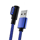 Bakeey 3A 3 in 1 Type C Micro USB LED Light Elbow Magnetic Fast Charging Data Cable For Huawei P30 Pro Mate 30 5G Xiaomi Mi9 9Pro 5G Redmi Note 5 7A  S10+ Note 10 5G