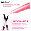 Music Flower Nutritious 6 color Rotating Soft Cushion Sponge Lipstick Matte Waterproof Non-sticky Lip Gloss