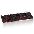 HXSJ R8 Russian English Dual Layout 104 Keys USB Wired Backlit Gaming Keyboard
