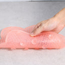 Suction Cup Shower Mat Lazy TPR Bath Massage Pad Cleaning Tool Foot Massager Mat
