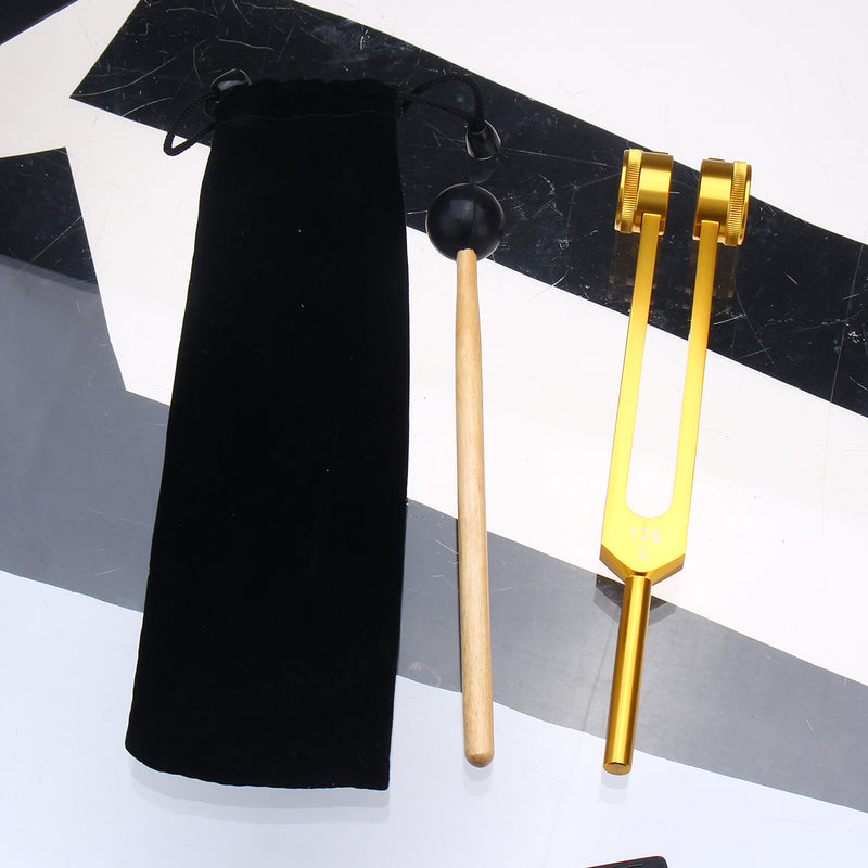 128HZ Aluminum Medical Tuning Fork With Mallet